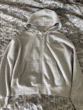 Lazy Sunday Gray Hoodie Womens Size Small